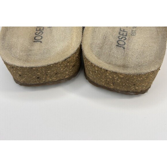 Joseph Siebel Tonga 77 Leather Toe Ring Thong Camel Brown Size 7-7.5 - Picture 5 of 10